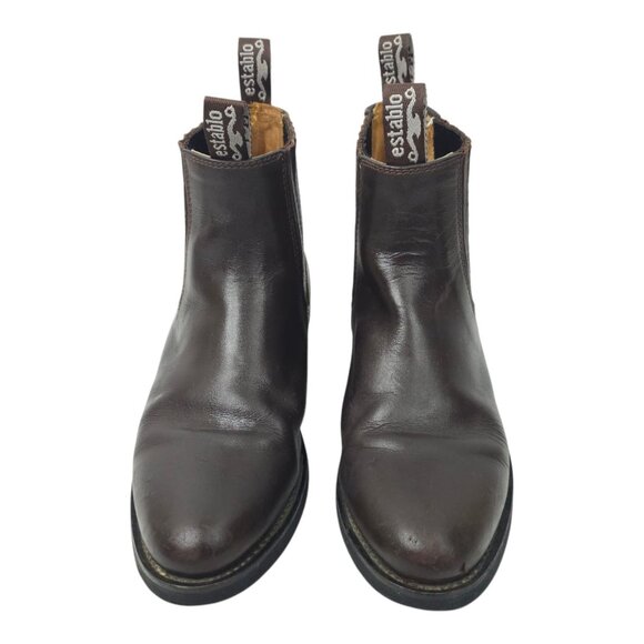 Establo Ankle Boot Mens Size US 8 Mex 27 EU 41 Pull On Brown Leather Style 555 main image 6